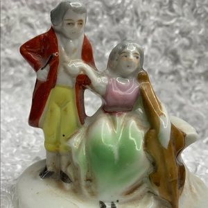 Price Import Multicolor Old Man & Lady Sitting Bench Figurine For Home Decor 5”
